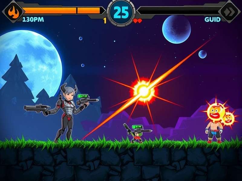 SFG 2 intense multiplayer gameplay showing a close-quarters combat scene