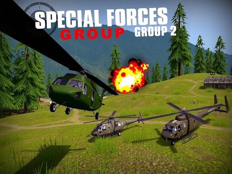 Special Forces Group 2 PC gameplay screenshot showing intense combat