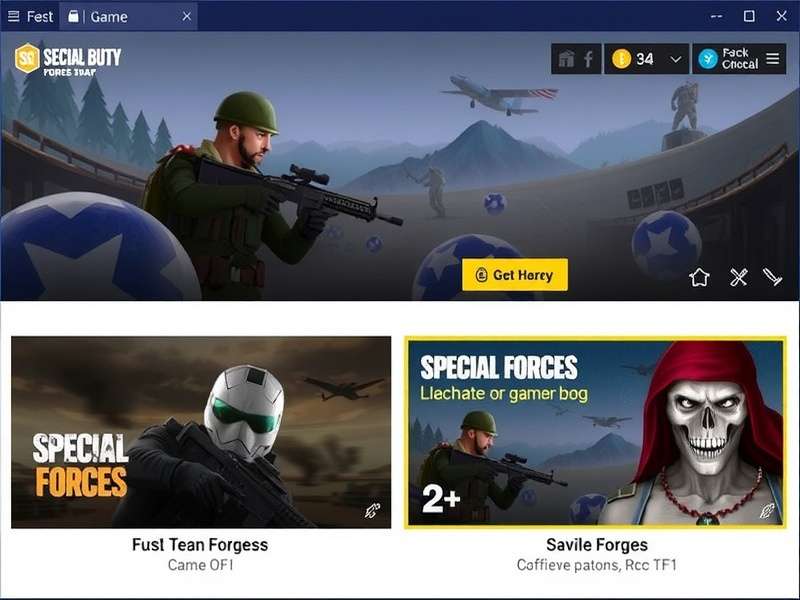 Special Forces Group 2 weapon customization screen showing various rifles and attachments
