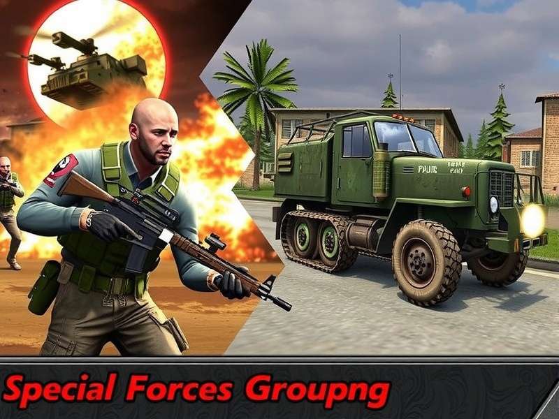 Special Forces Group 2 gameplay on a mobile phone
