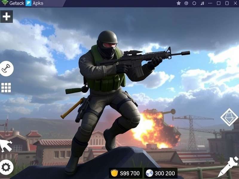 Special Forces Group 2 Mod Apk AN1 gameplay screenshot showing unlocked weapons and HUD
