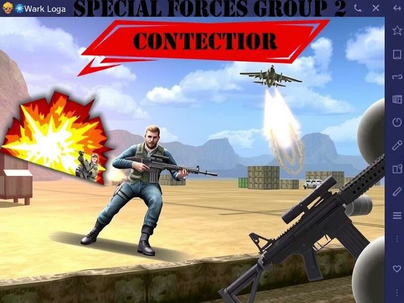 Special Forces Group 2 Mod Apk gameplay action scene with unlimited money and health