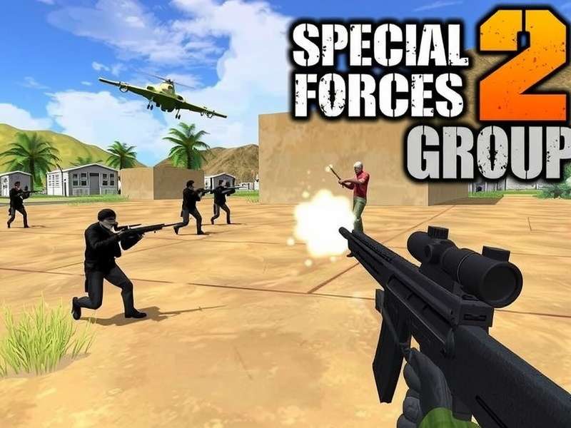 Special Forces Group 2 game action scene with elite squad in combat