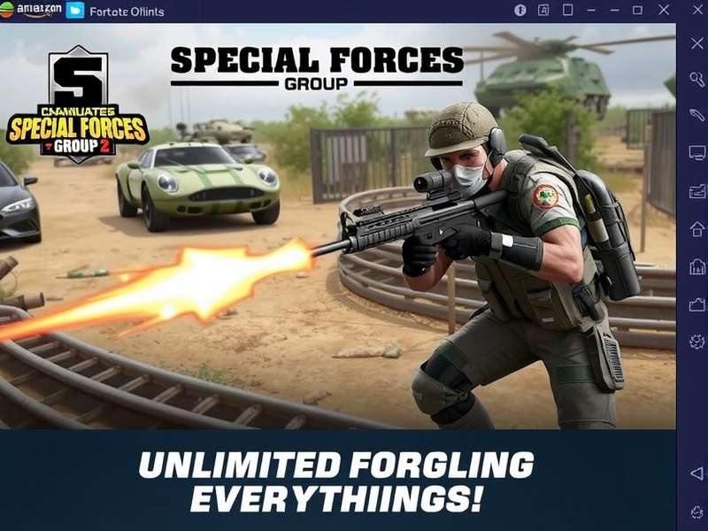Special Forces Group 2 Mod Apk Unlimited Everything Offline – Hero Banner showing gameplay action with unlimited ammo and skins