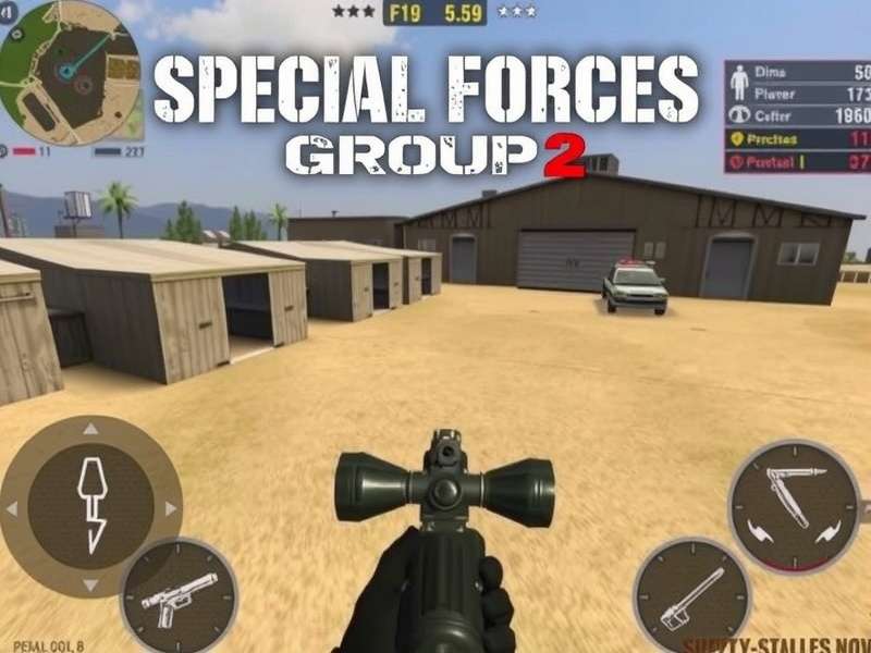 Special Forces Group 2 Mod Menu gameplay screenshot featuring elite soldiers and modded interface