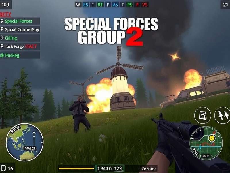 Special Forces Group 2 PC Gameplay action screenshot showing tactical combat